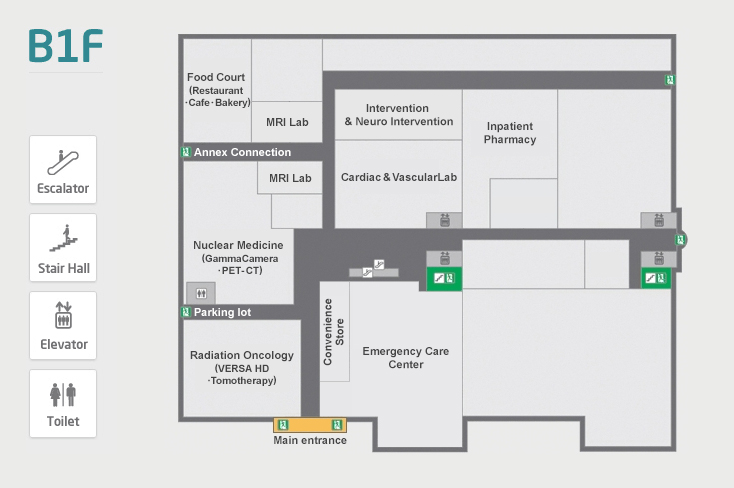 Main B1 Floor Map